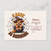 ベビーは、ハロウィーンベビーラッフルおむつを醸造している エンクロージャーカード (正面)