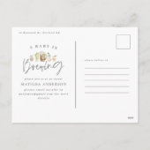 ベビーは、ビールのベビーシャワーと水を醸造している シーズンポストカード (裏面)