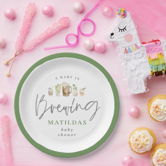 ベビーは、ビールのベビーシャワーパップを醸造している ペーパープレート (パーティー)