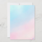 ベビーは？性別の表示招待状 招待状 (裏面)