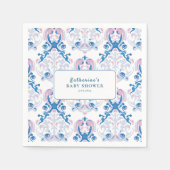 ベビーは、紅茶パーティーフローラベビーシャワーを醸造している スタンダードカクテルナプキン (正面)