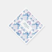 ベビーは、紅茶パーティーフローラベビーシャワーを醸造している スタンダードカクテルナプキン (角)