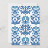 ベビーは、紅茶パーティーフローラベビーシャワーを醸造している 招待状 (裏面)