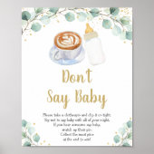 ベビーは、緑を醸造しているベビーゲームを言わない ポスター (正面)