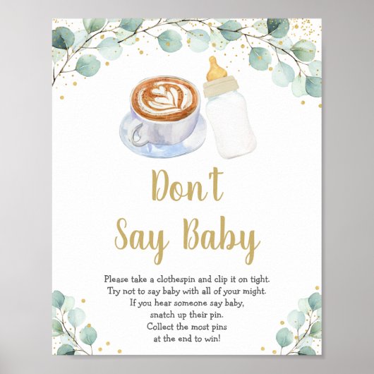 ベビーは、緑を醸造しているベビーゲームを言わない ポスター (正面)