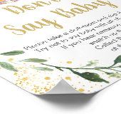 ベビーは、緑を醸造しているベビーゲームを言わない ポスター (角)