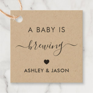 ベビーは、醸造、コーヒーギフトラベル、クラフト フェイバータグ