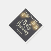 ベビーはbbqベビーシャワーカップルナプキンス スタンダードカクテルナプキン (角)