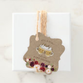 ベビーはBREWING Burlapフローラベビーシャワー フェイバータグ (インサイチュ)