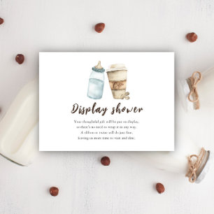 ベビーはBrewing Coffee Displayシャワー エンクロージャーカード