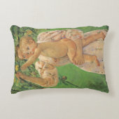 ベビーはMary CassattによってAppleに到達 アクセントクッション (正面)