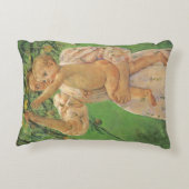 ベビーはMary CassattによってAppleに到達 アクセントクッション (裏面)