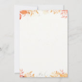 ベビーふくらはぎカウカボンプキンベビーシャワー招待状 招待状 (裏面)