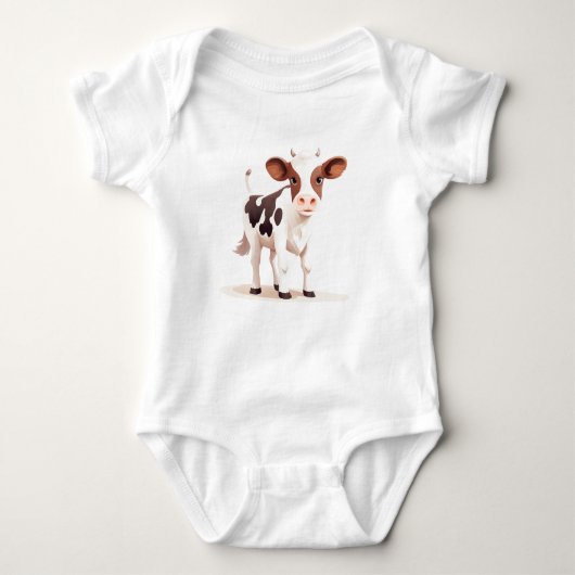 ベビーふくらはぎ、ベビー牛、ベビーハイファー ベビーボディスーツ (正面)