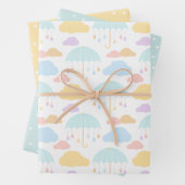 ベビーふりかけるサンシャインレインボウアンブレラッピング ラッピングペーパーシート (インサイチュ)