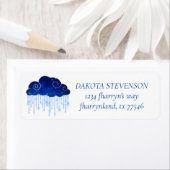 ベビーふりかけクラシックブルー | Moodyシャワーアドレス ラベル (インサイチュ)