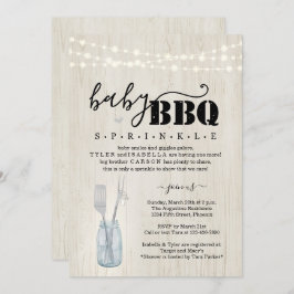 ベビーふりかけバーベキュー – カップルのベビーQ Barbeque Invite 招待状