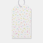 ベビーふりかけピンク金ゴールドありがとう ギフトタグ (裏面)