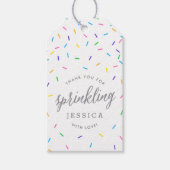 ベビーふりかけメッセージカードまき有難う ギフトタグ (正面)