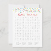 ベビーふりかけ2-in-1ゲーム – Word Search & Animals 招待状 (正面)