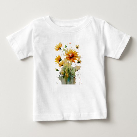 「ベビーへの恋の花」 ベビーTシャツ (正面)