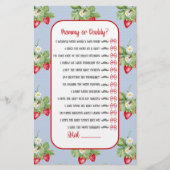 ベビーへビーストロベリーウォーターカラーガールシャワーゲーム チラシ (正面)