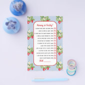 ベビーへビーストロベリーウォーターカラーガールシャワーゲーム チラシ (シングル)