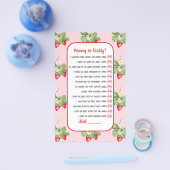 ベビーへビーストロベリーウォーター色ガールシャワーゲーム チラシ (シングル)