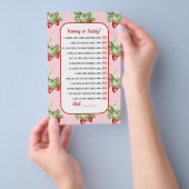 ベビーへビーストロベリーウォーター色ガールシャワーゲーム チラシ (ハンドル)