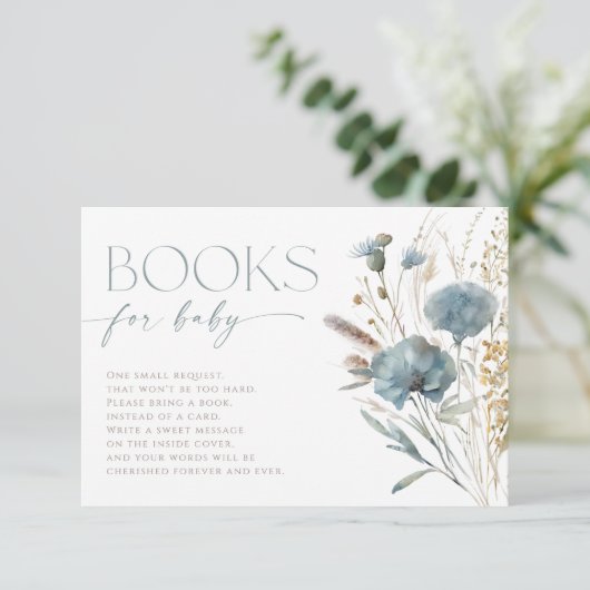 ベビーほこりっぽい青いボホの花のための本 エンクロージャーカード (スタンド正面)