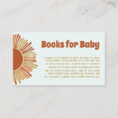 ベビーぼほレトロ男の子ベイビーシャワー用の本 エンクロージャーカード (正面)