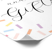 ベビーまきカードとギフトサイン ポスター (角)