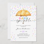 ベビーまき赤ちゃんシャワー傘まき 招待状 (正面)