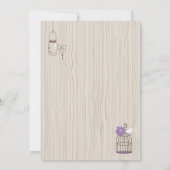 ベビーまたはブライダルシャワーぶら下がった- Cages & Jars 招待状 (裏面)