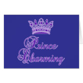 ベビーまたは大人のための王室のな紫色の白馬の王子様 (正面横)