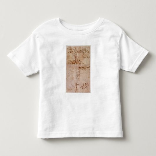 ベビーまたは天使のスケッチのW.4vのページ トドラーTシャツ (正面)