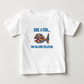 ベビーまたは幼児のための気球の魚のTシャツ ベビーTシャツ