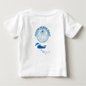 ベビーまたは幼児のための気球の魚のTシャツ ベビーTシャツ (裏面)