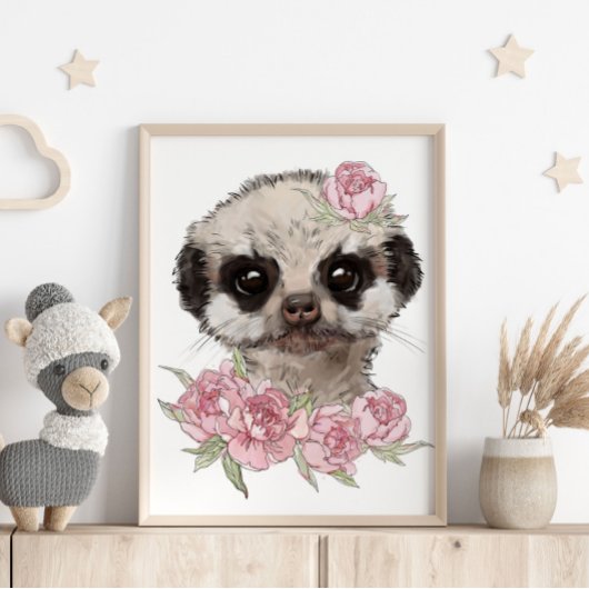 ベビーめんたいコロ Rose 動物ポスター | 壁のプリント ポスター