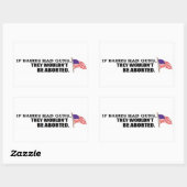 ベビーもしは銃を…彼らは中絶しないだろう 長方形シール (シート)