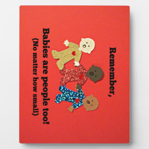 ベビーも人間だ! フォトプラーク