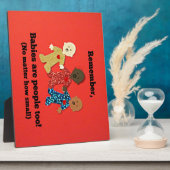 ベビーも人間だ！ フォトプラーク (側面)