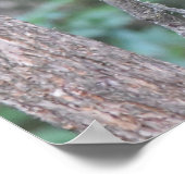 ベビーよくはしゃぐブラックベアーキューブツリーフォト ポスター (角)