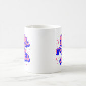 ベビーよくはしゃぐ、冬の外は寒いデザイン コーヒーマグカップ (中央)