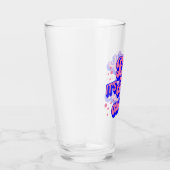 ベビーよくはしゃぐ、冬の外は寒いデザイン タンブラーグラス (右)