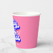 ベビーよくはしゃぐ、冬の外は寒いデザイン 紙コップ (左)