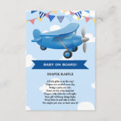 ベビーを乗せ！航空航空機用ベビーシャワー エンクロージャーカード (正面)