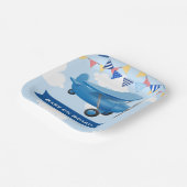 ベビーを乗せ！航空航空機用ベビーシャワー ペーパープレート (傾斜あり)