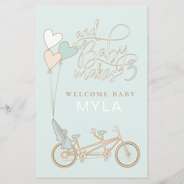 ベビーを作る3タンデムバイクとベビーシートカスタム (正面)