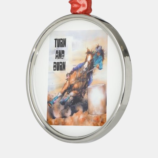 ベビーを回し、燃やして下さい! メタルオーナメント (左)